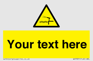 Custom warning water cannon